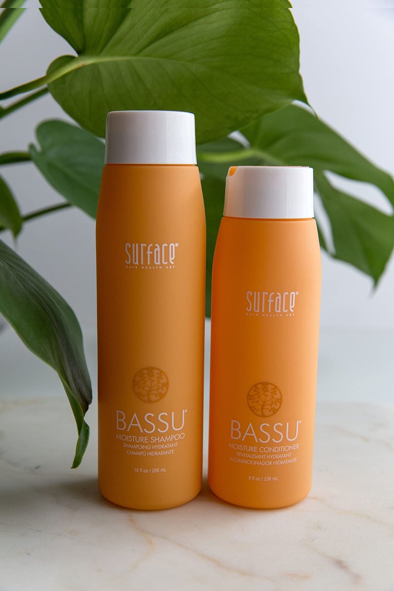 SURFACE Hair - Bassu Moisture Shampoo - Cleanses, Moisturizes, and Provides Sulfate Free Shine - 10 fl oz - Image 2
